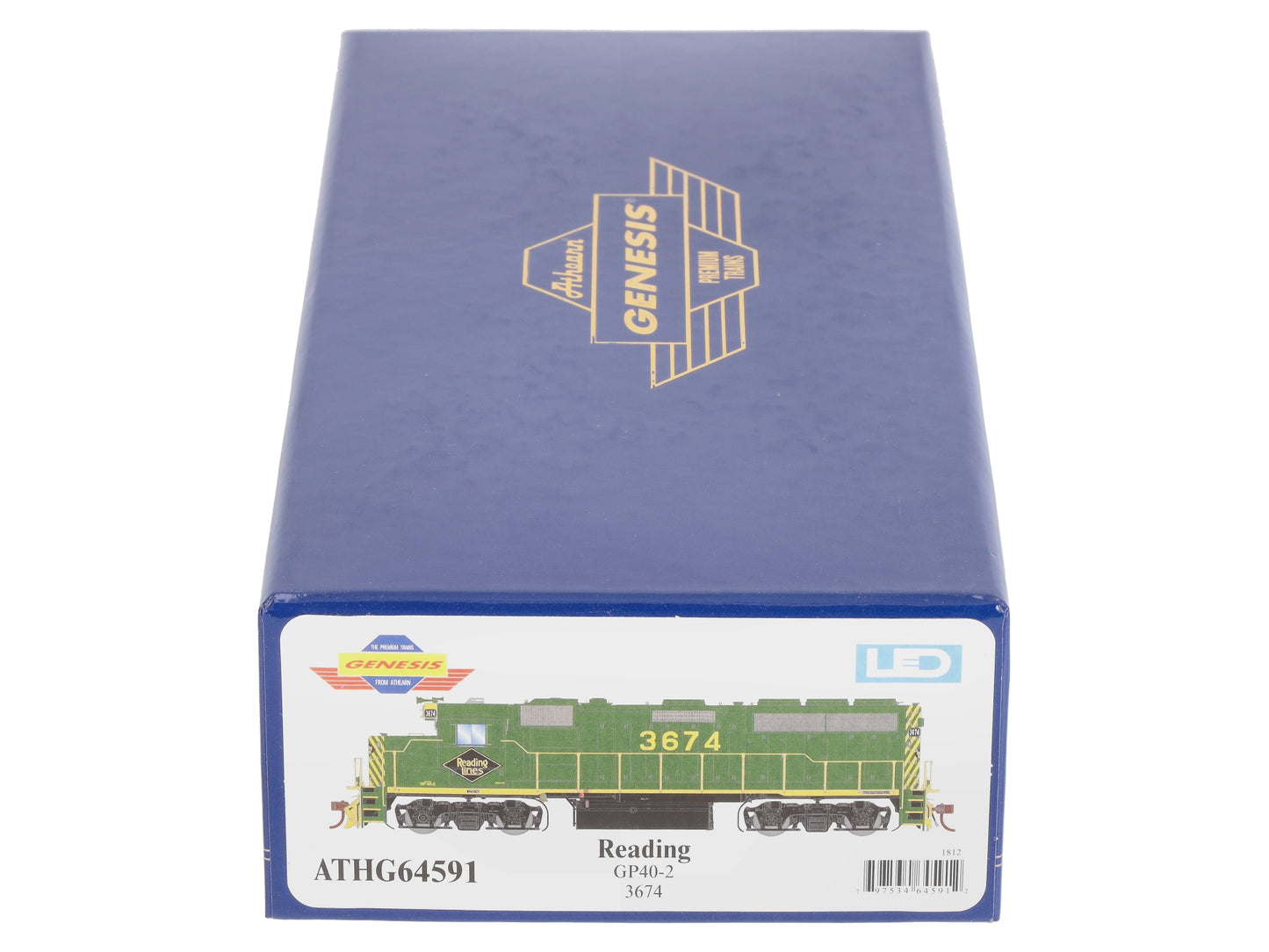 Athearn G64591 HO Reading GP40-2 Diesel Locomotive #3674