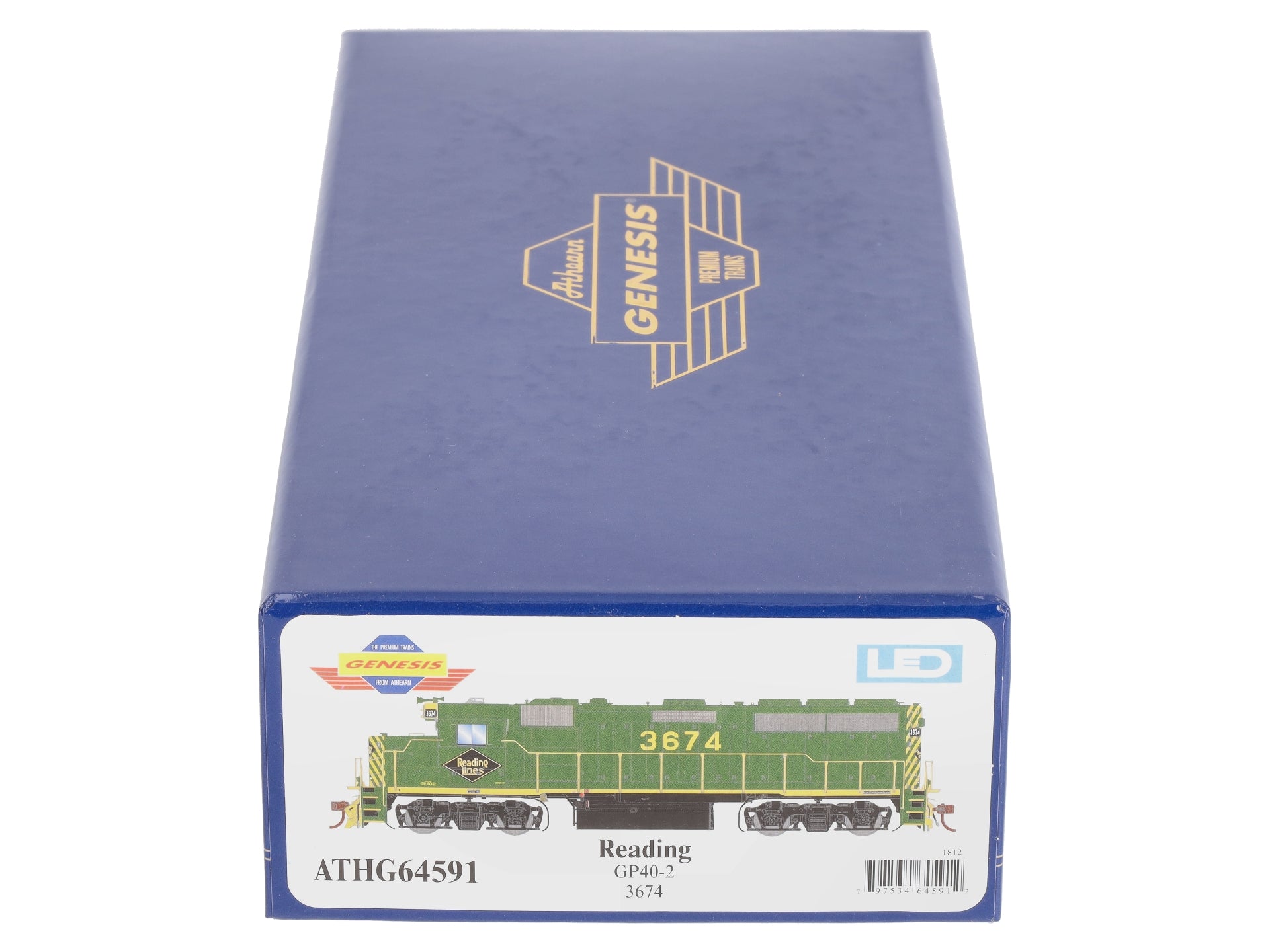 Athearn G64591 HO Reading GP40-2 Diesel Locomotive #3674