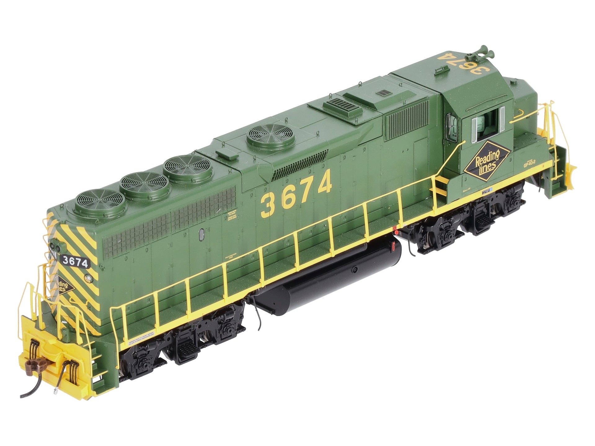 Athearn G64591 HO Reading GP40-2 Diesel Locomotive #3674