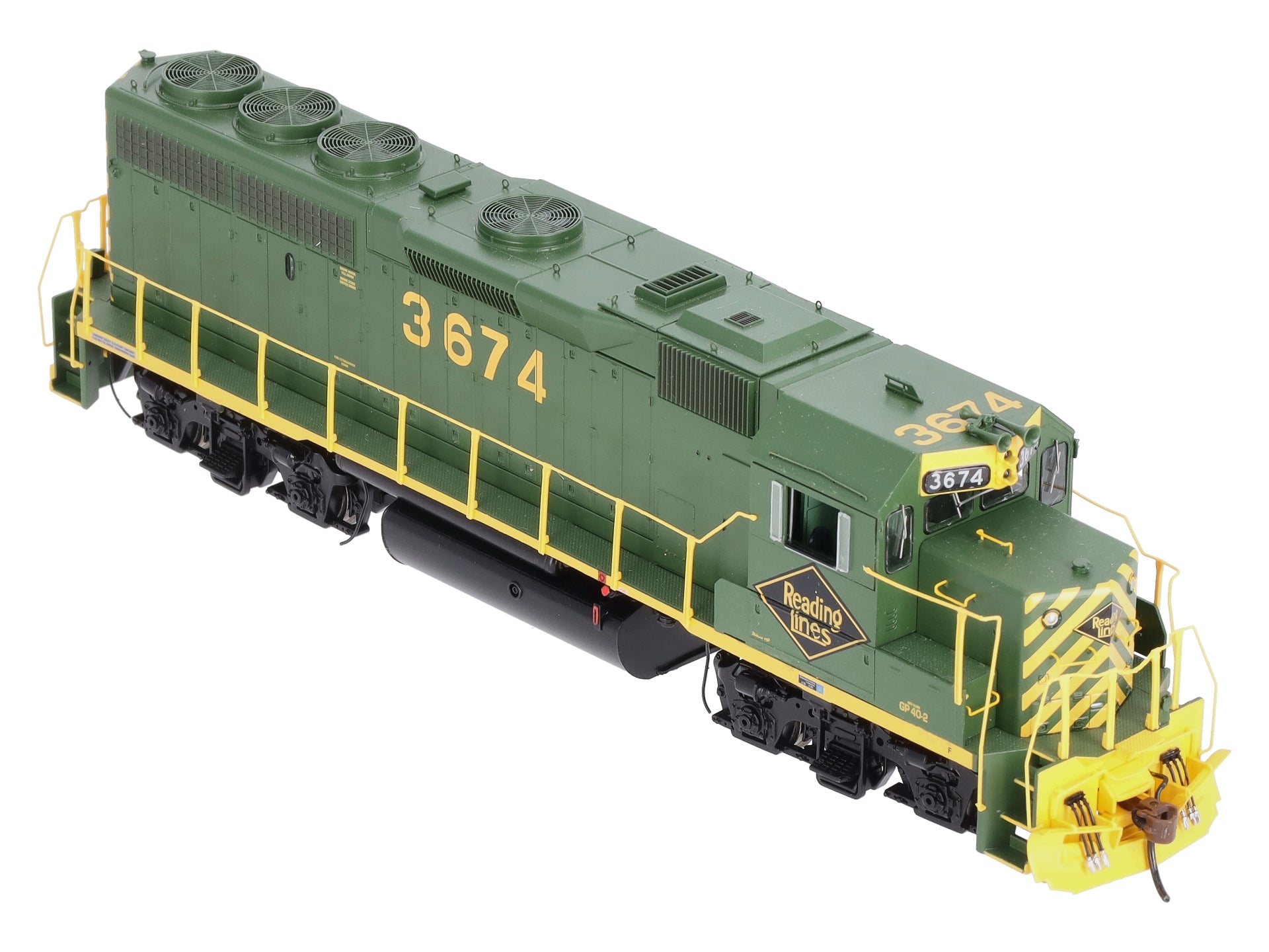 Athearn G64591 HO Reading GP40-2 Diesel Locomotive #3674