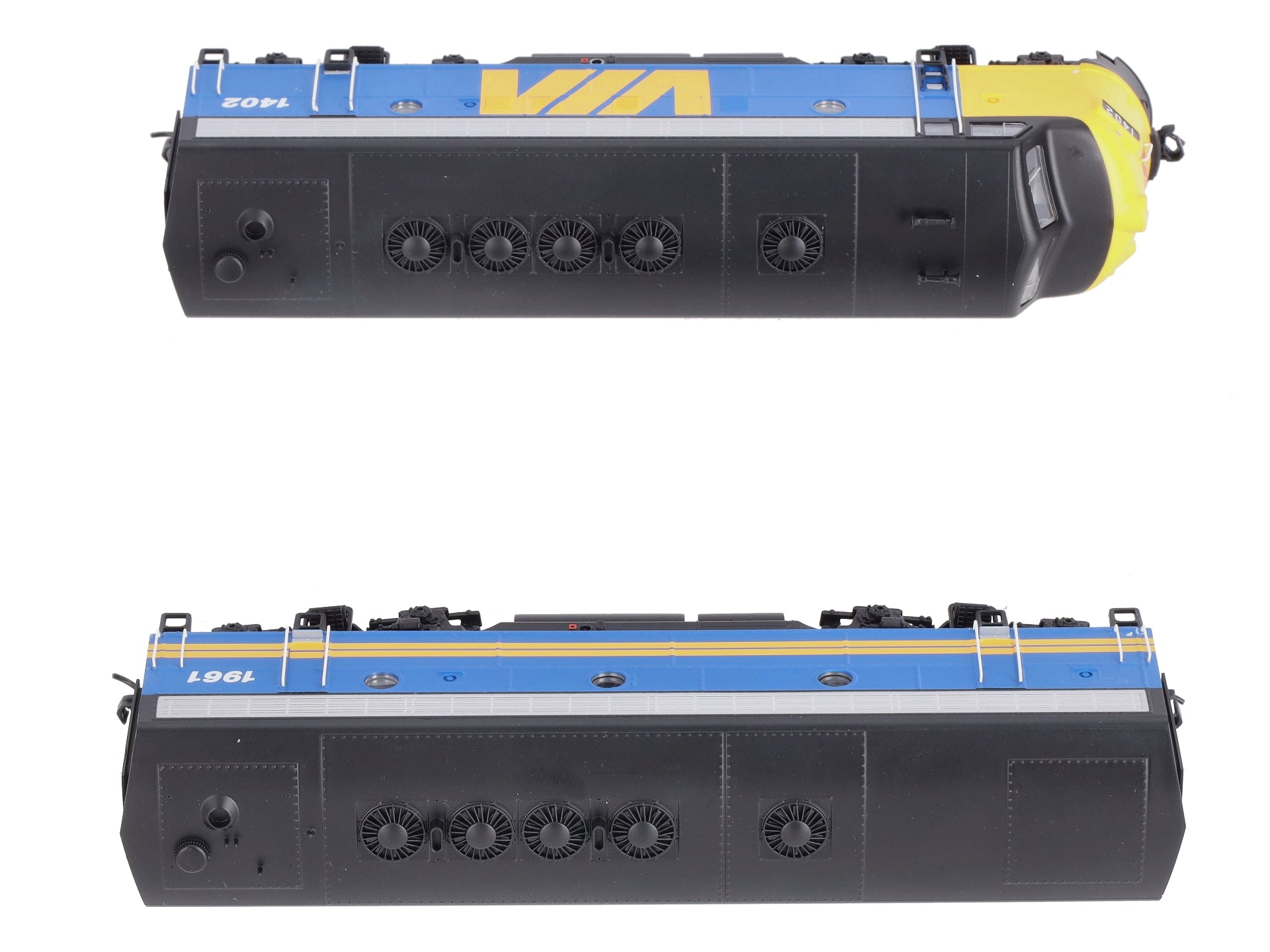 Walthers 910-19937 HO VIA Rail Canada EMD F7 A-B Set Diesel Loco #1402/#1961