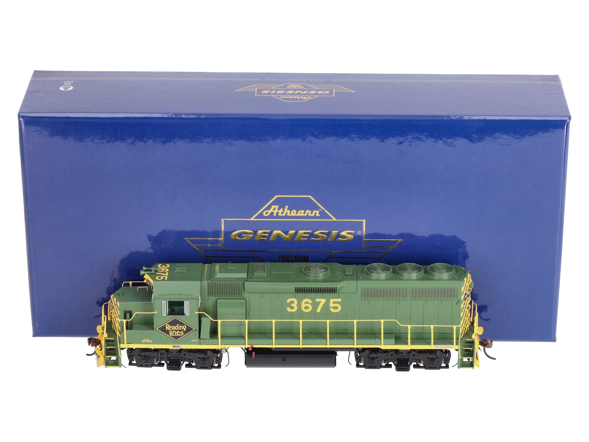 Athearn G64592 HO Reading GP40-2 Diesel Locomotive #3675