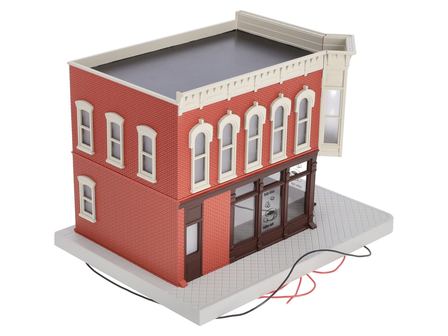 MTH 30-90342 2-Story Daily Grind Coffee Corner Building w/Blinking Sign