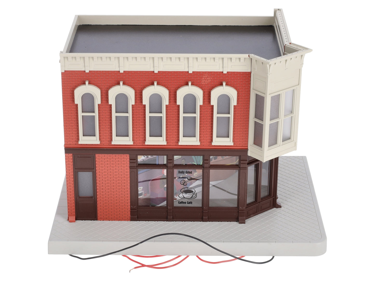 MTH 30-90342 2-Story Daily Grind Coffee Corner Building w/Blinking Sign
