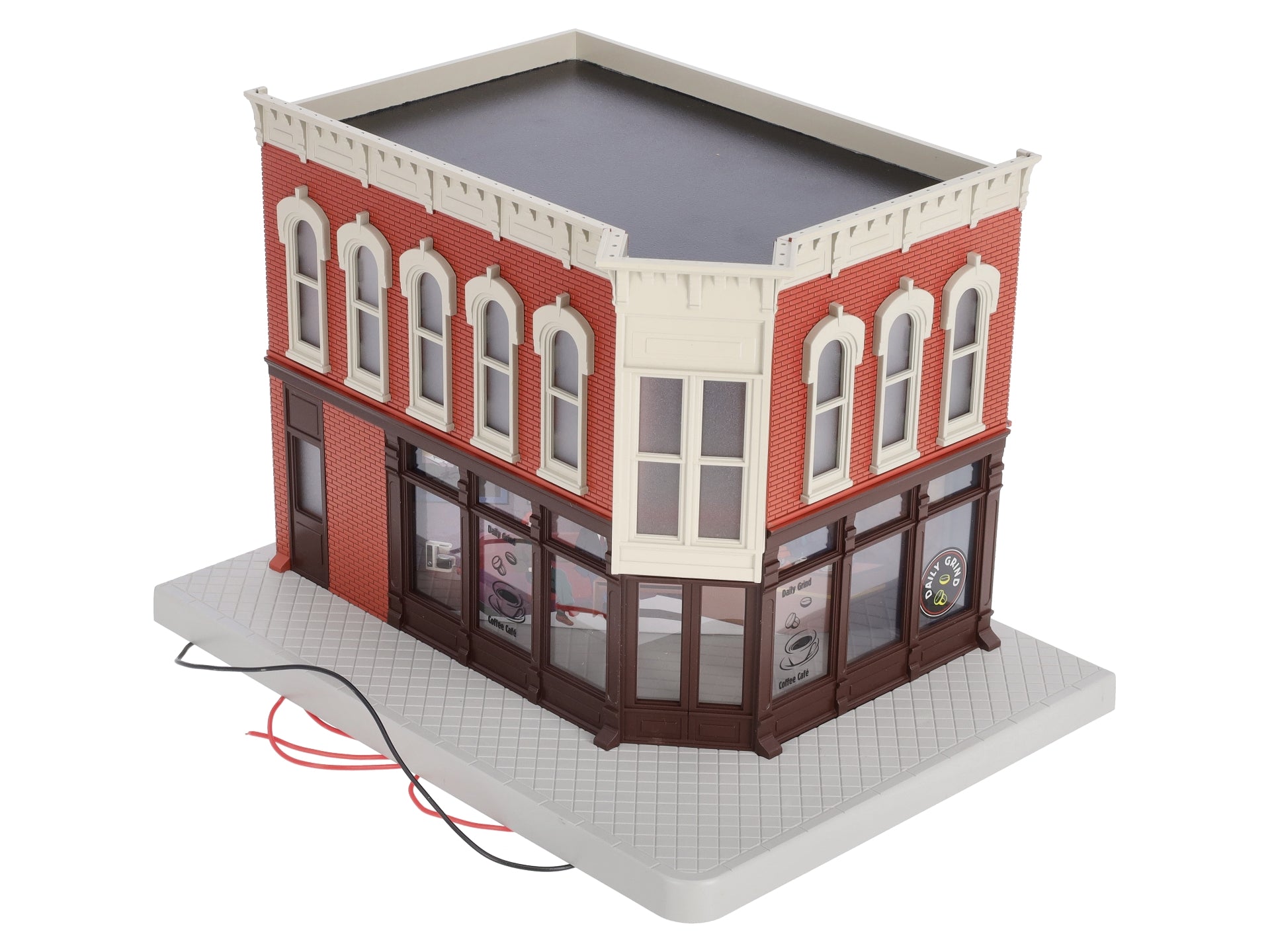 MTH 30-90342 2-Story Daily Grind Coffee Corner Building w/Blinking Sign