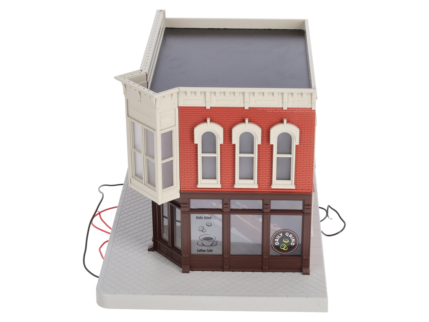 MTH 30-90342 2-Story Daily Grind Coffee Corner Building w/Blinking Sign