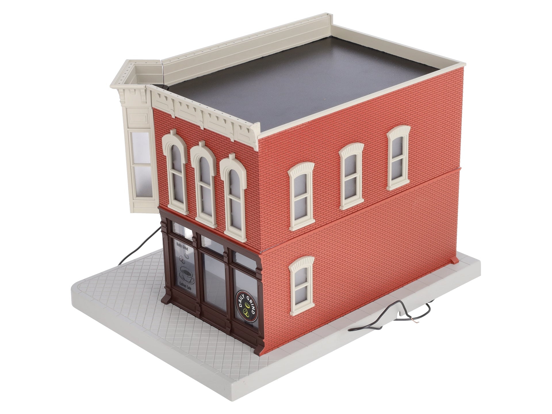 MTH 30-90342 2-Story Daily Grind Coffee Corner Building w/Blinking Sign