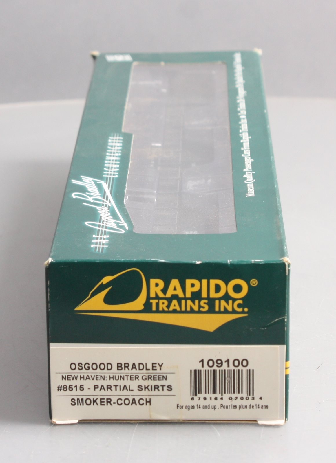 Rapido Trains 109100 HO Scale New Haven 10-Window Smoker Coach #8515