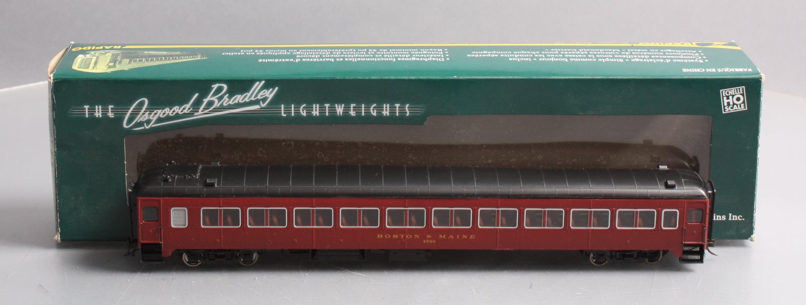 Rapido Trains 109134 HO Boston & Maine 10-Window Coach #4588