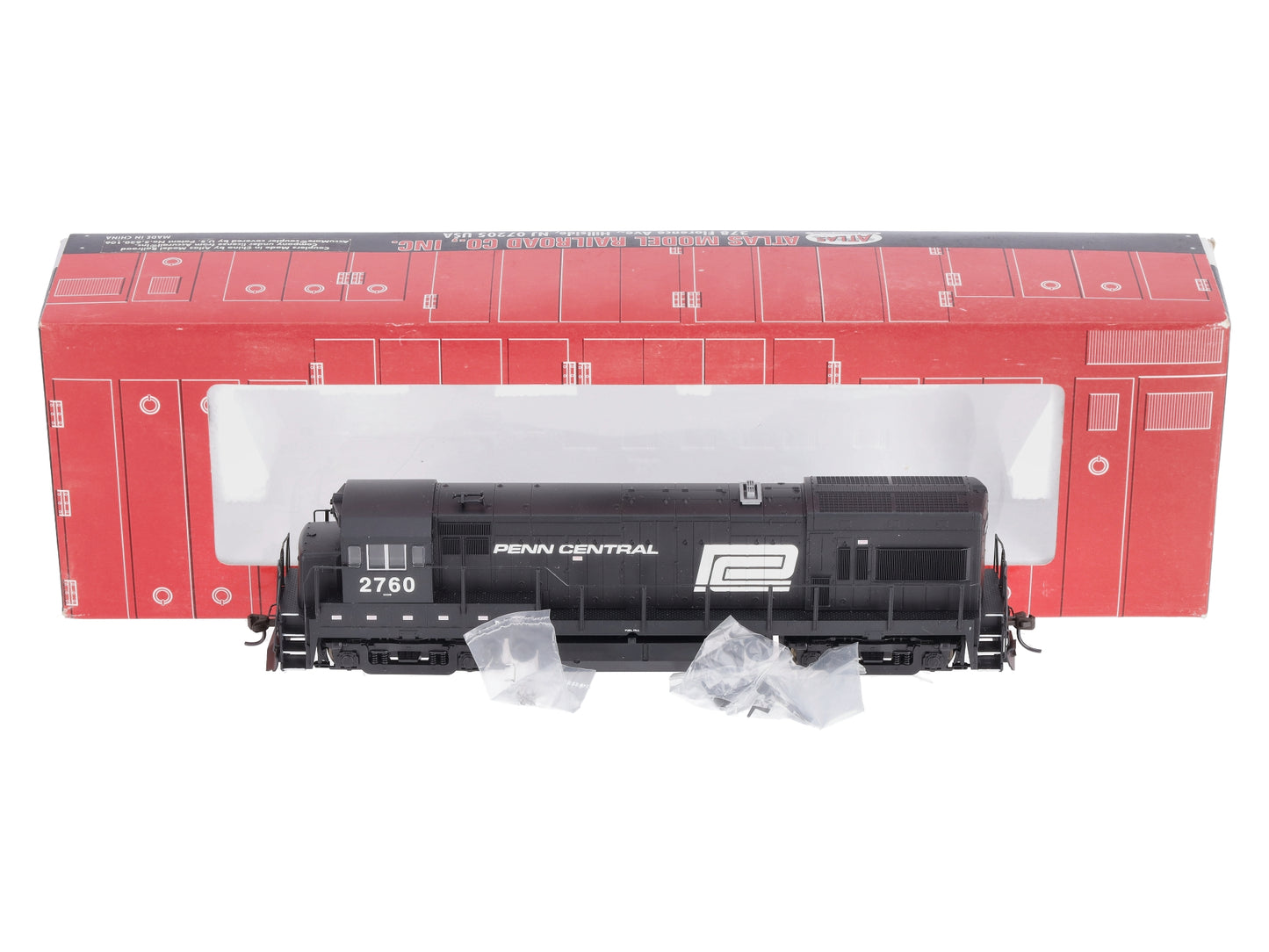 Atlas 8689 HO Scale Penn Central No. 2760 GE U23B Powered Diesel Locomotive