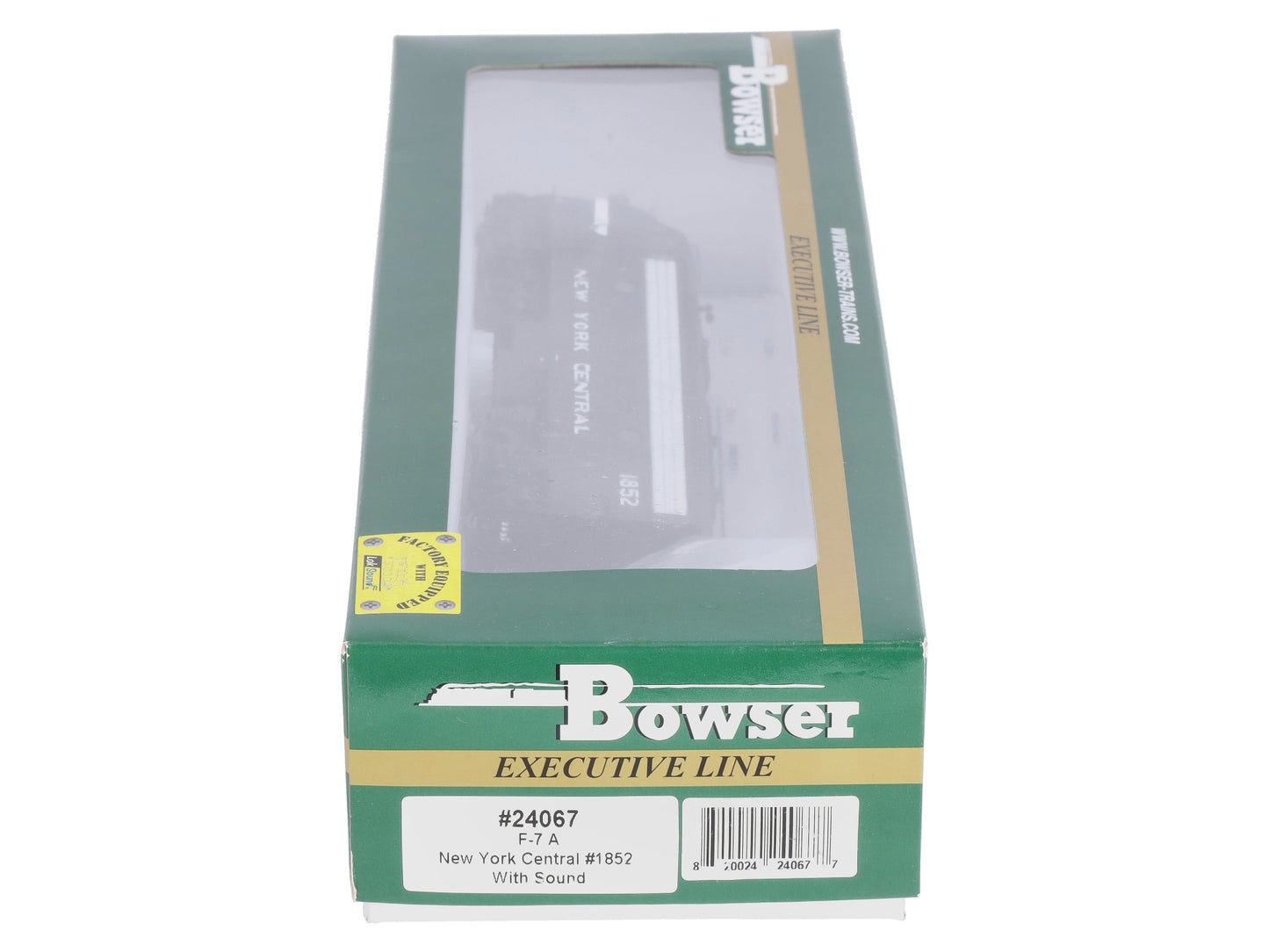 Bowser 24067 HO New York Central EMD F7A Diesel Locomotive w/LokSound/DCC #1852