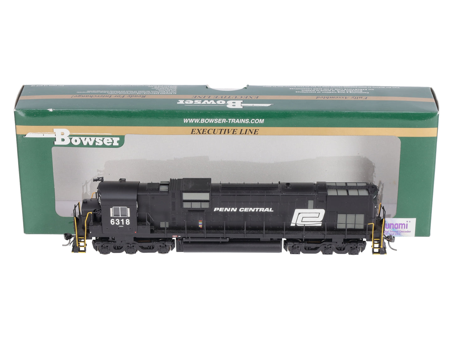 Bowser 23683 HO Penn Central Alco C630 Diesel Locomotive w/Tsunami Sounds #6318