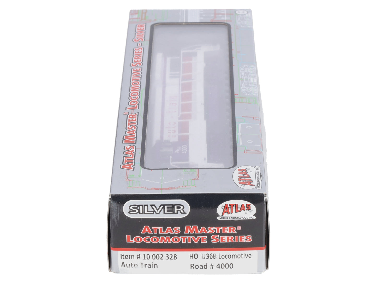 Atlas 10002328 HO Auto Train Silver U36B Diesel Locomotive #4000