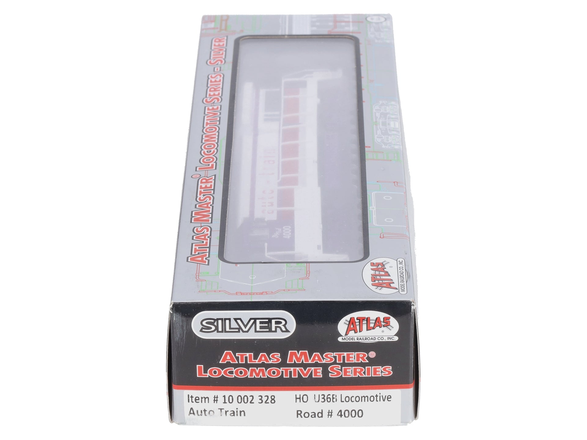 Atlas 10002328 HO Auto Train Silver U36B Diesel Locomotive #4000