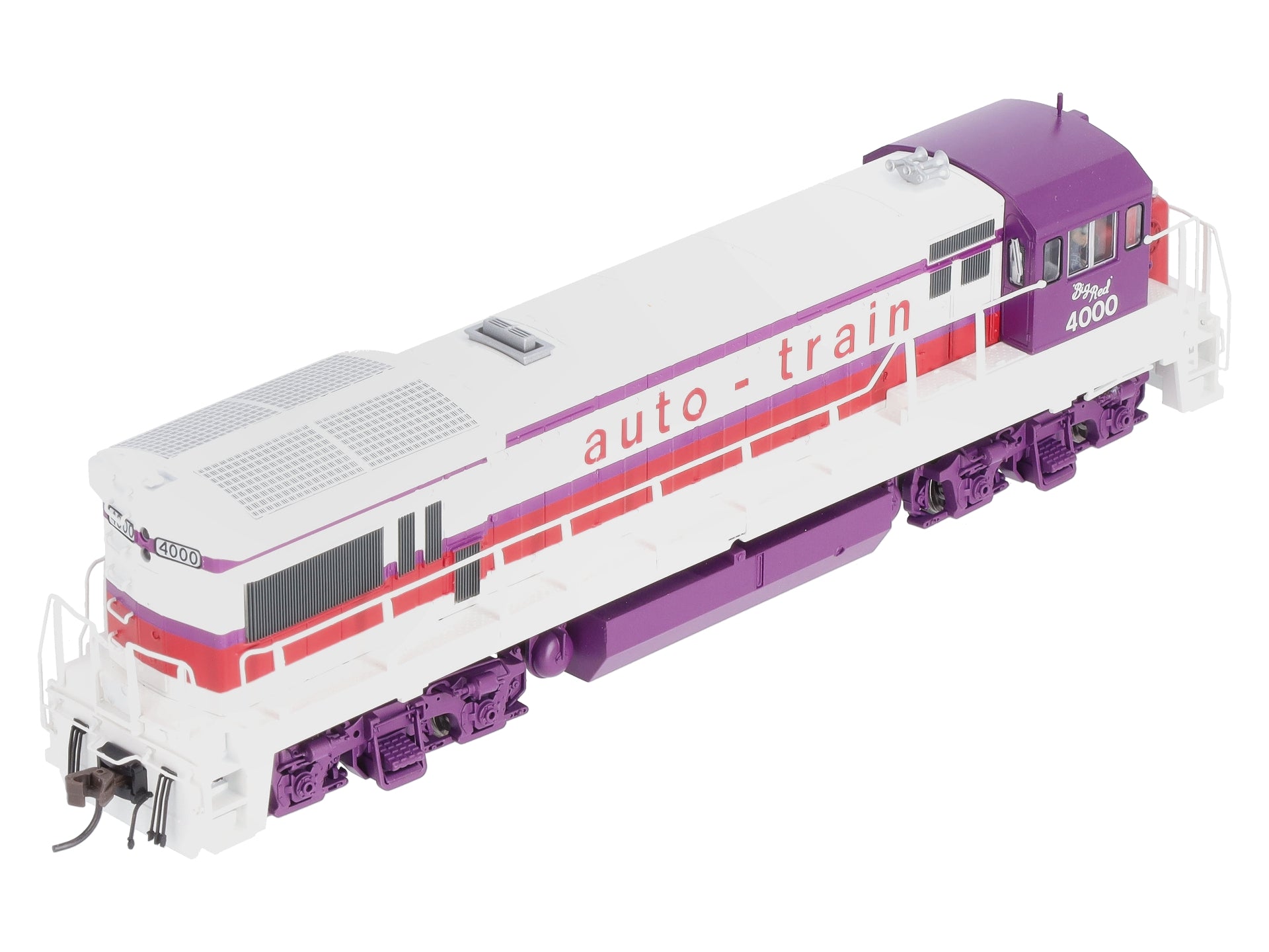 Atlas 10002328 HO Auto Train Silver U36B Diesel Locomotive #4000