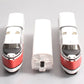 Rapido Trains 201003 HO Amtrak TurboTrain 3-Car Passenger Train-Only Set w/ DCC