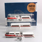 Rapido Trains 201003 HO Amtrak TurboTrain 3-Car Passenger Train-Only Set w/ DCC