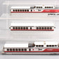 Rapido Trains 201003 HO Amtrak TurboTrain 3-Car Passenger Train-Only Set w/ DCC