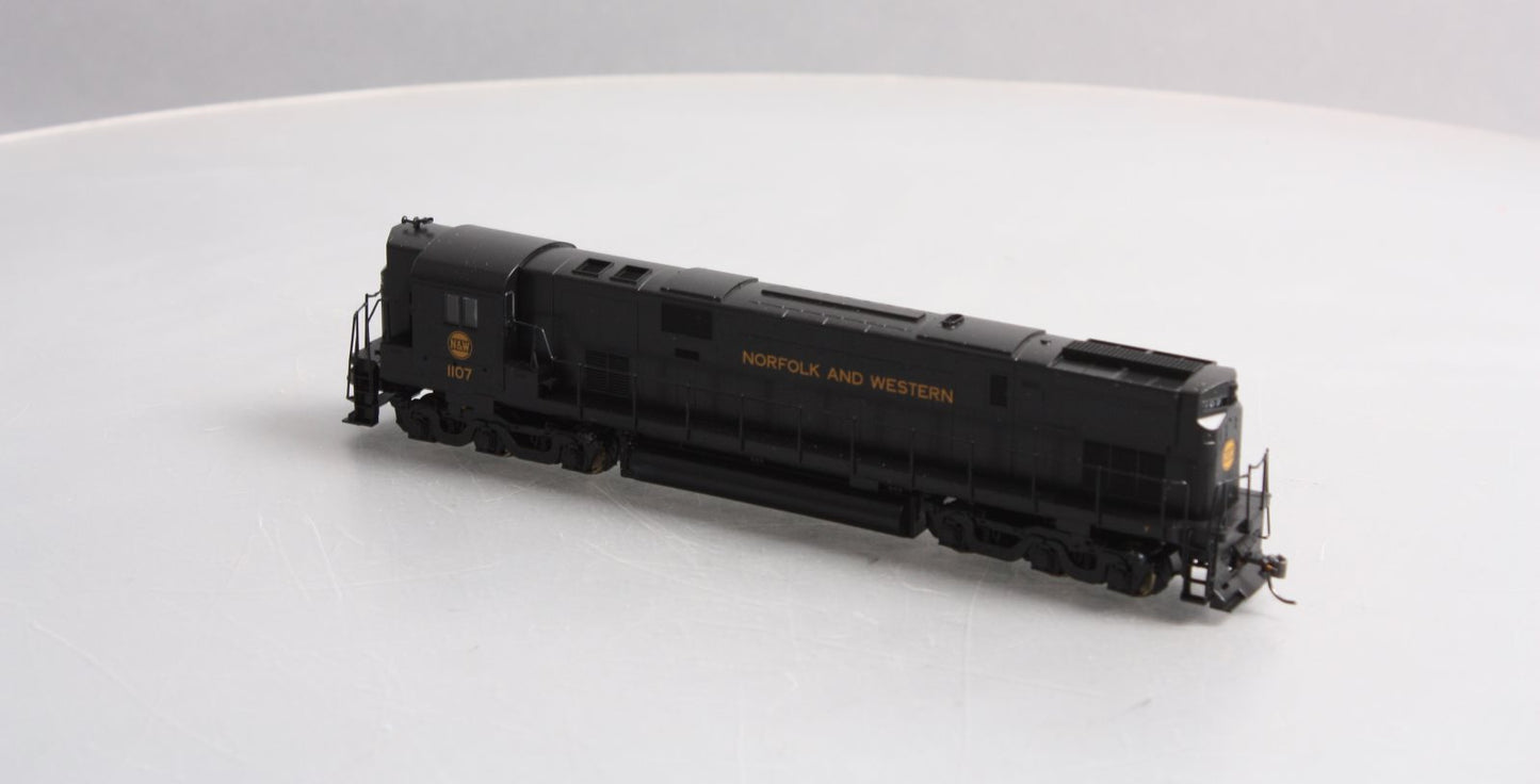 Stewart 6253 HO Norfolk & Western ALCO C628 High Hood Powered Diesel Loco #1107