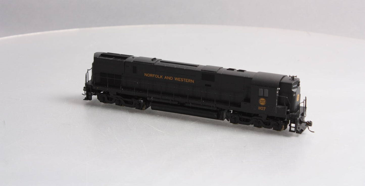 Stewart 6253 HO Norfolk & Western ALCO C628 High Hood Powered Diesel Loco #1107