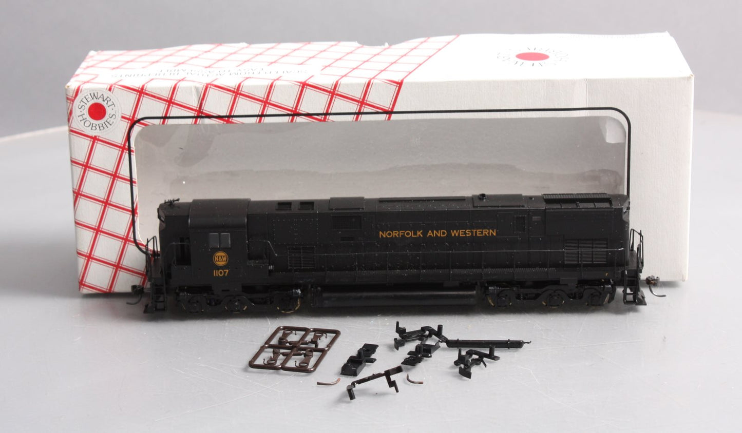 Stewart 6253 HO Norfolk & Western ALCO C628 High Hood Powered Diesel Loco #1107