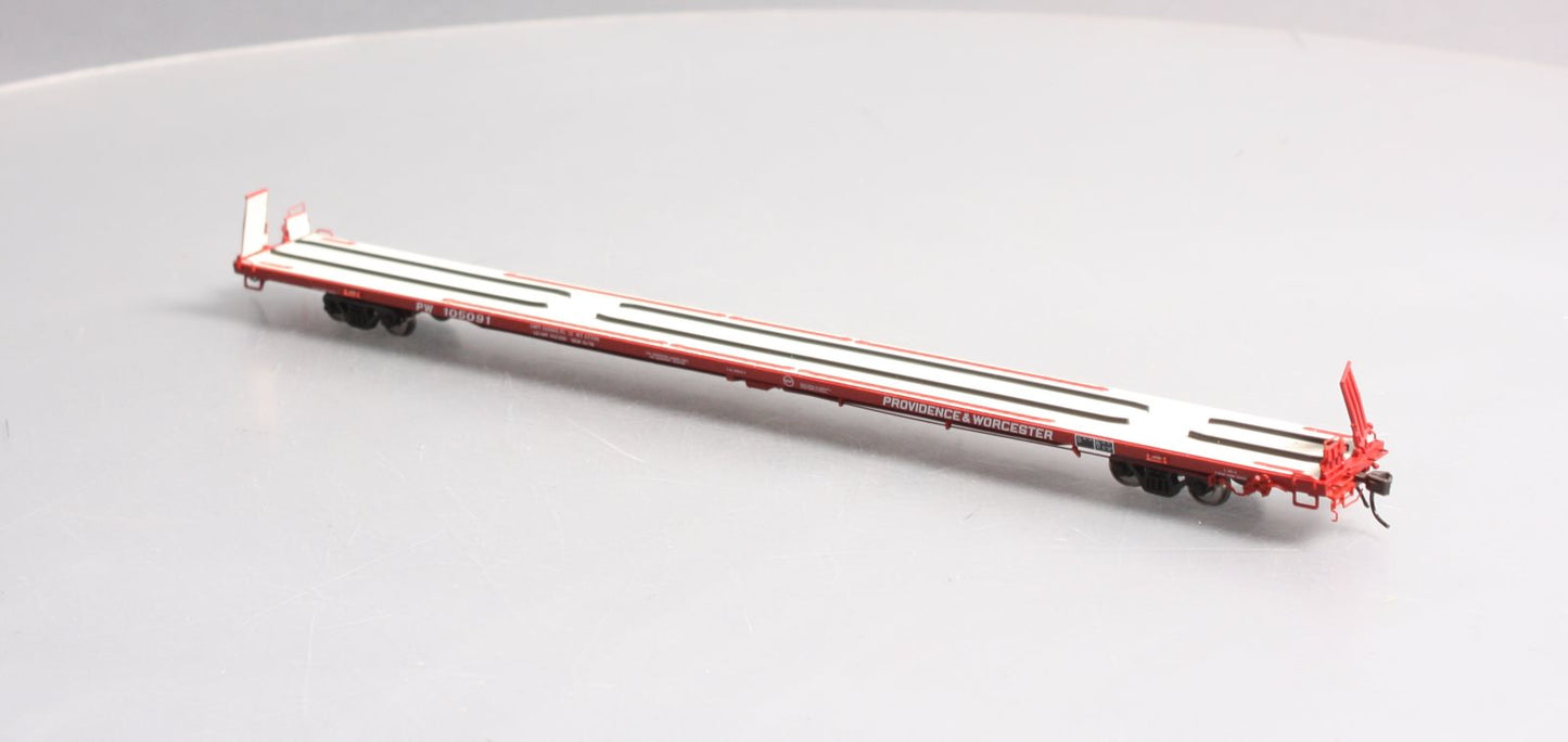 Atlas 20000021 HO Scale PW Providence & Worcester 89'4" Flatcar #105091
