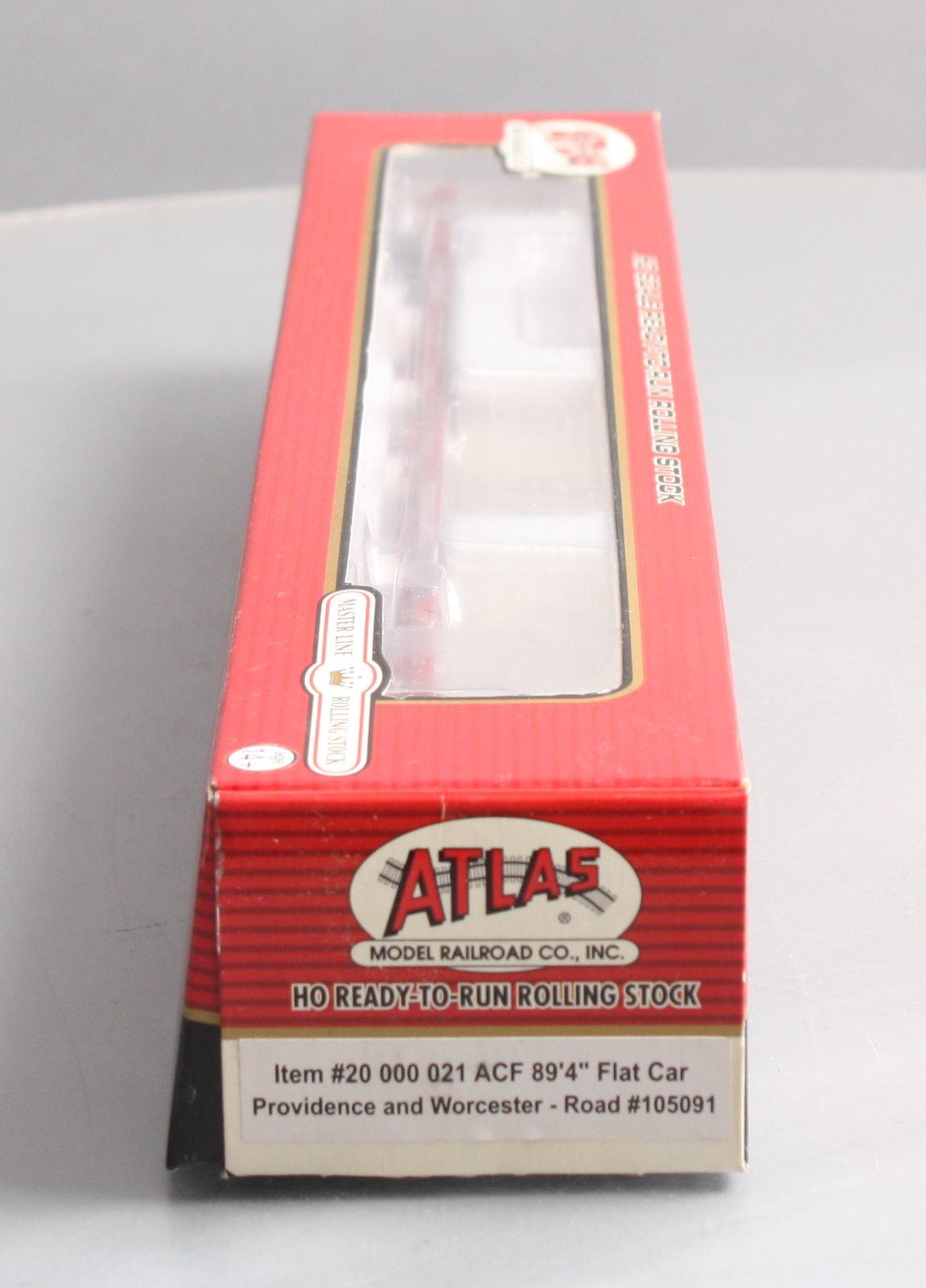 Atlas 20000021 HO Scale PW Providence & Worcester 89'4" Flatcar #105091