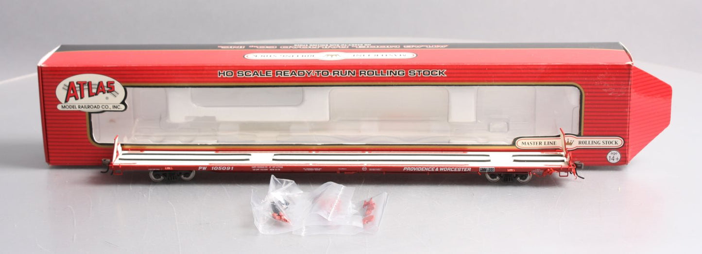 Atlas 20000021 HO Scale PW Providence & Worcester 89'4" Flatcar #105091