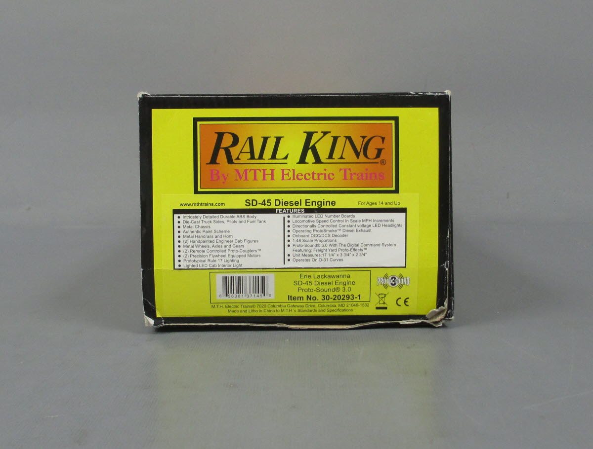MTH 30-20293-1 Erie Lackawanna SD-45 Diesel Engine with Proto-Sound 3.0 #3601