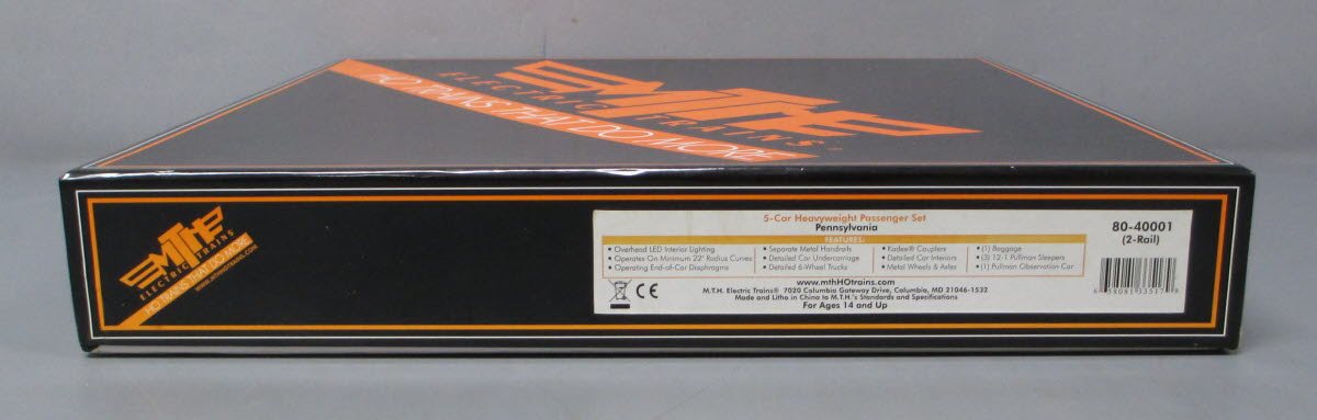 MTH 80-40001 HO Pennsylvania Heavyweight Passenger Car Set (Set of 5)