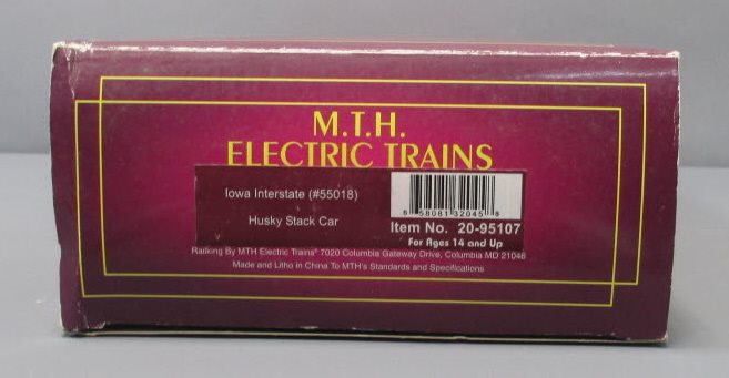 MTH 20-95107 O Gauge Iowa Interstate Husky Stack Car #55018
