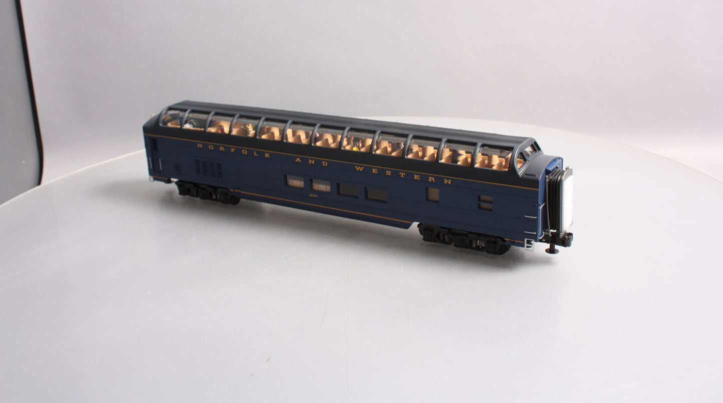 MTH 20-67245 O Gauge Norfolk & Western 70' Streamlined Full Length Vista Dome