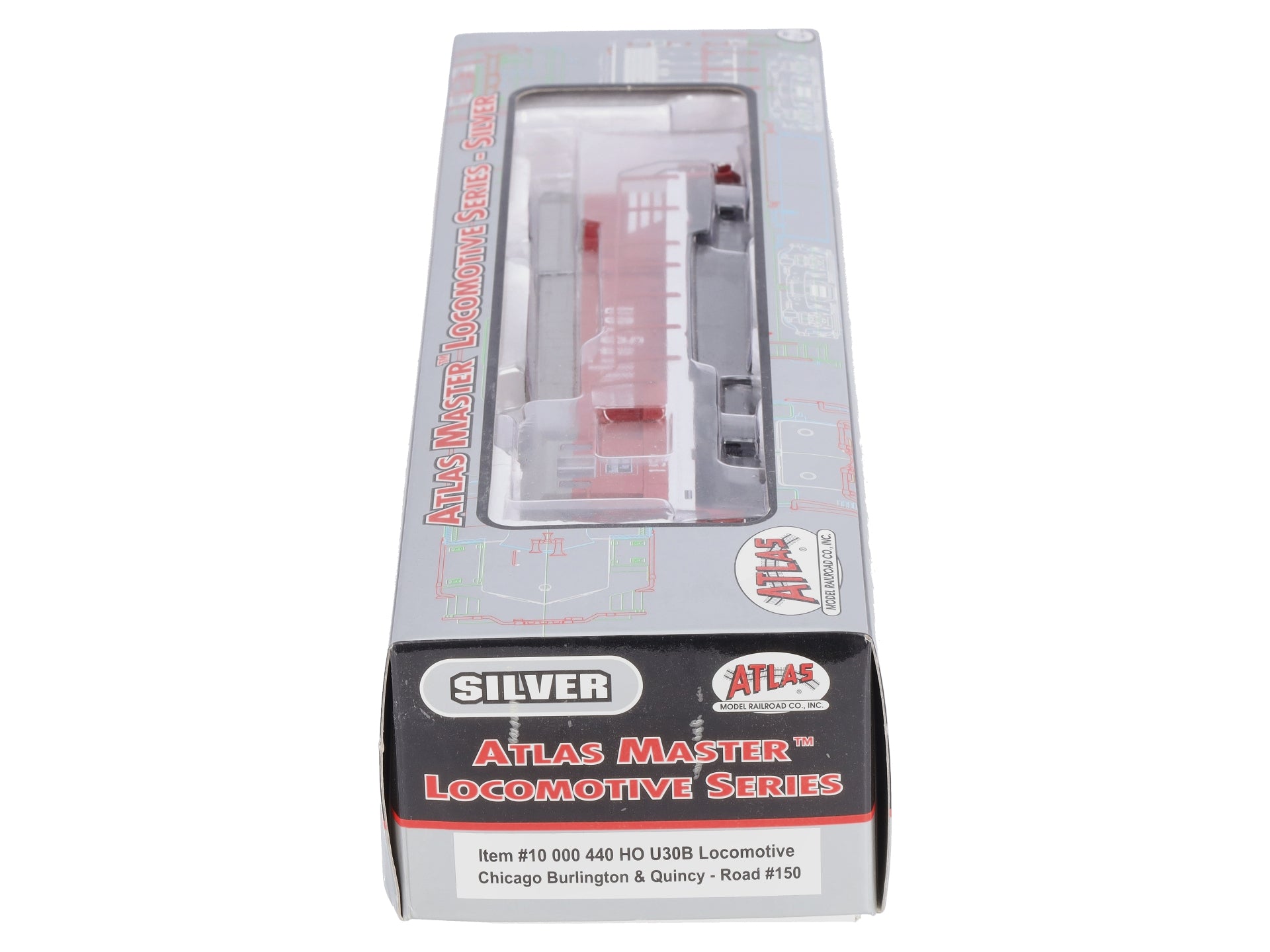 Atlas 10000440 CB&Q U30B Phase 2 Diesel Locomotive #150