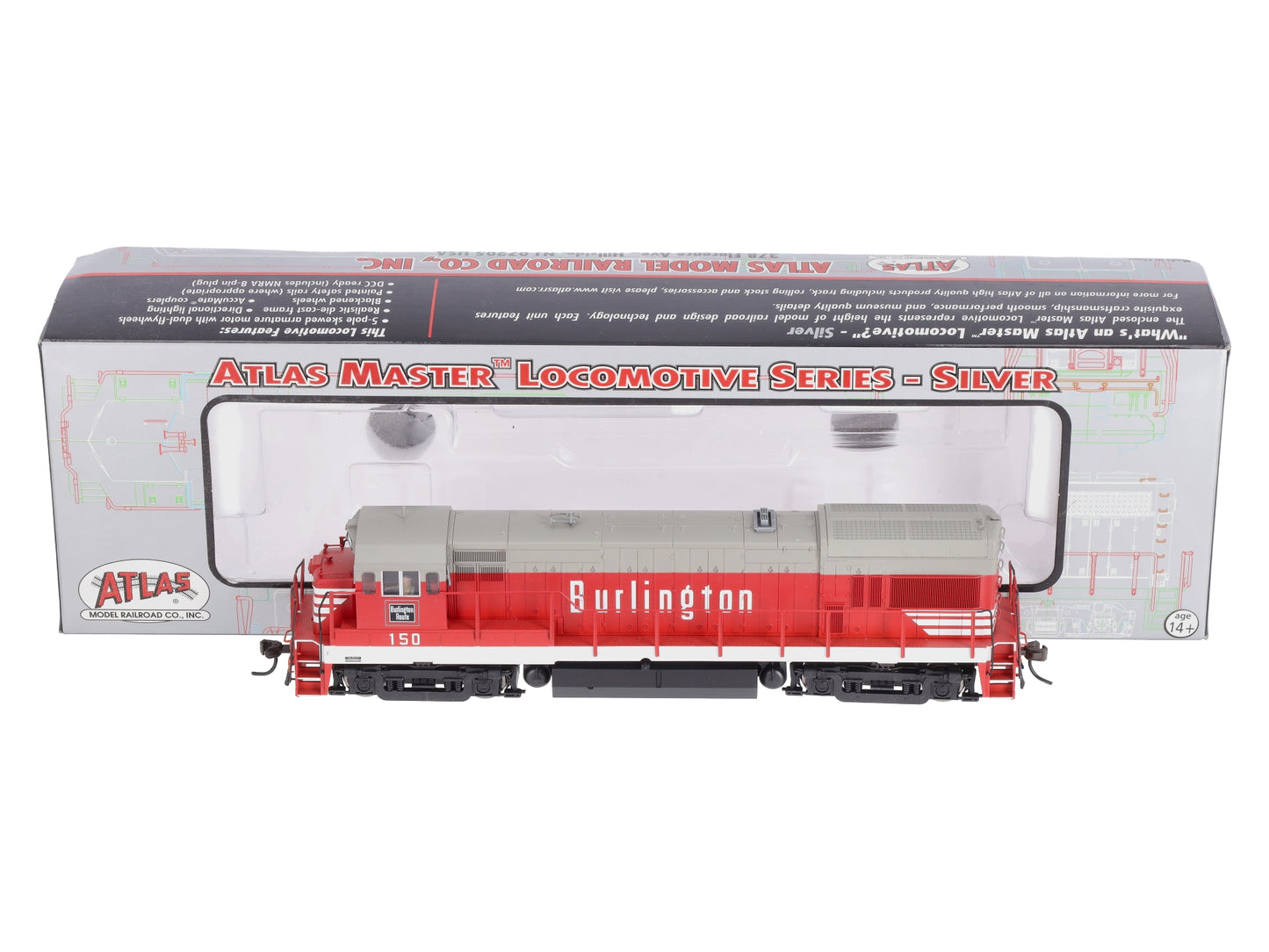 Atlas 10000440 CB&Q U30B Phase 2 Diesel Locomotive #150