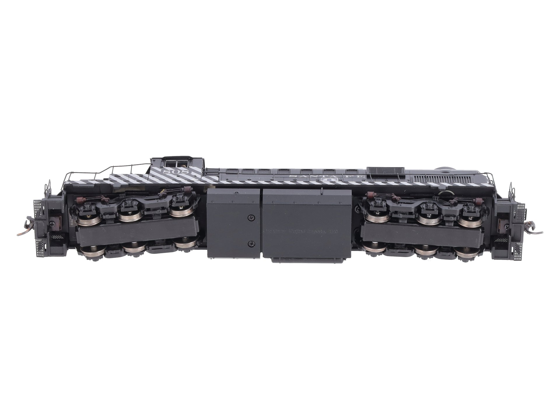 Broadway Limited 5092 HO Santa Fe Alco RSD15 Low Hood Blue Line