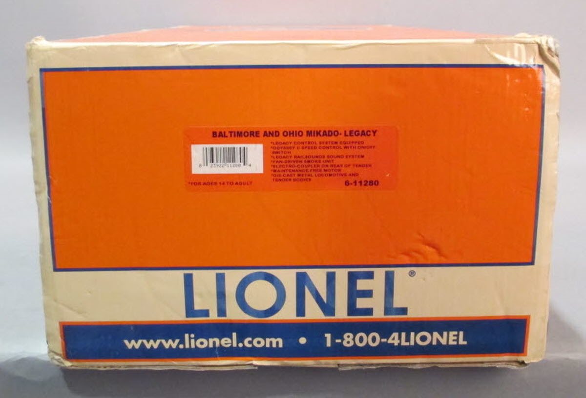 Lionel 6-11280 O Gauge B&O 2-8-2 Mikado Legacy Steam Locomotive #4507