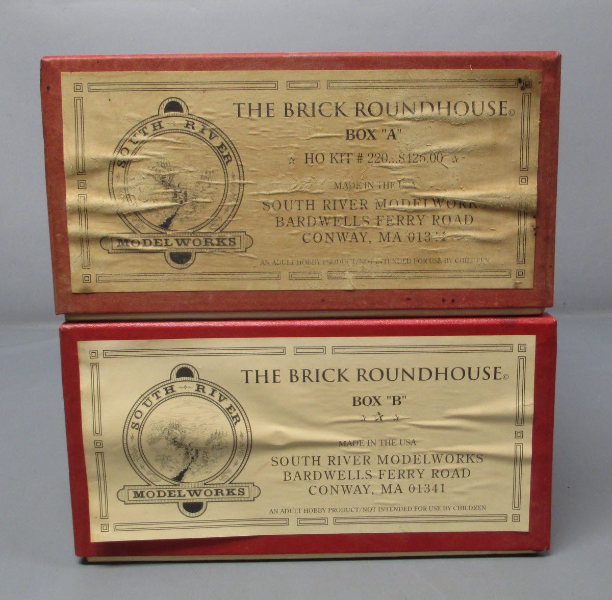 South River Model Works 220 HO Brick Roundhouse Box "A&B" Building Kit Signed