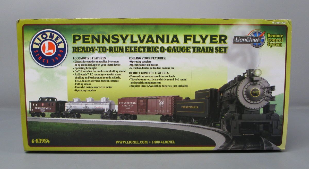 Lionel 6-83984 Pennsylvania Flyer LionChief O Gauge Train Set with