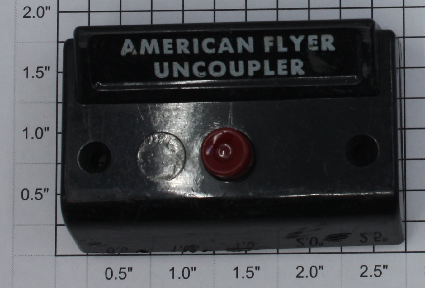 American Flyer XA10961-D S Gauge Black Uncoupler Control Switch