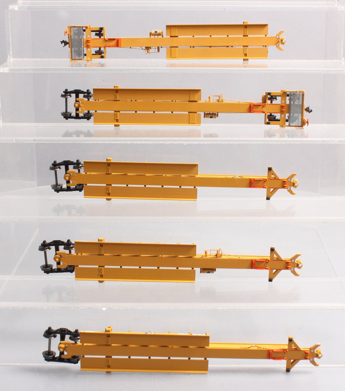 Bowser 40613 HO Scale TTAX Trinity 5-Unit Spine Car Set #555035