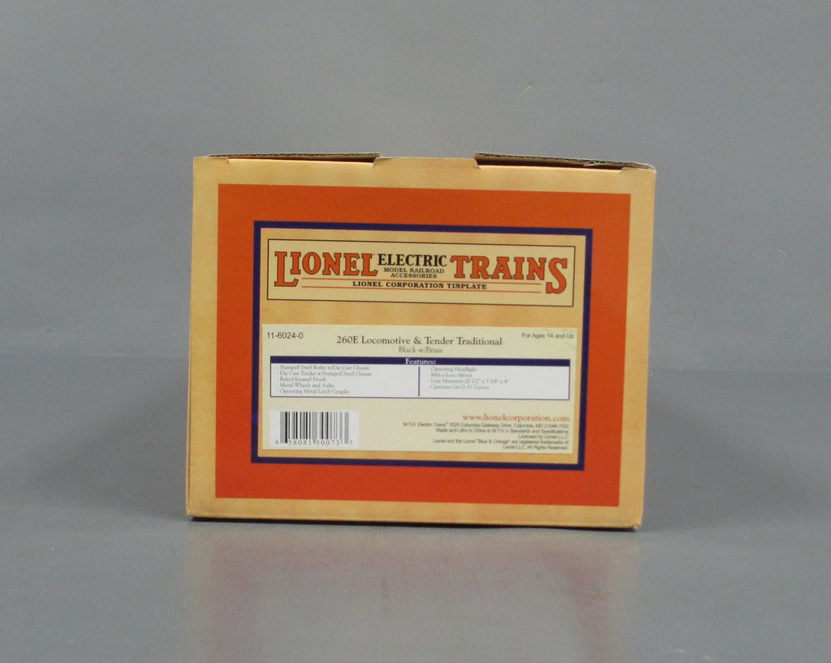 Lionel 11-6024-0 Traditional Tinplate Steam Engine & Tender #260E
