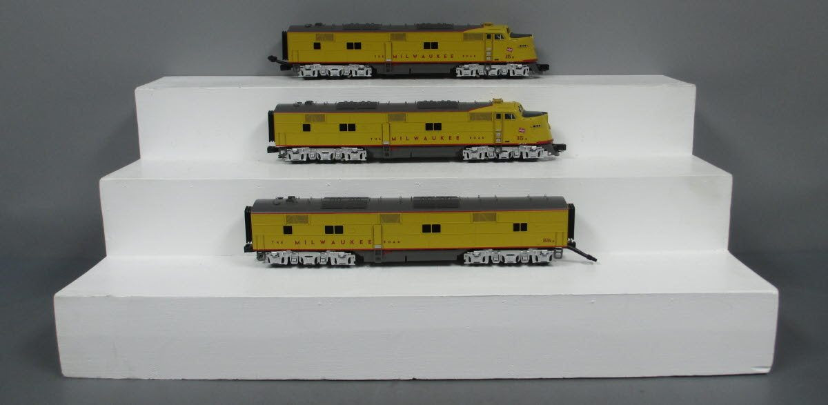 MTH 20-20462-1 Milwaukee Road E-6 ABA Diesel Engine Set With PS 3.0 #15A/15B/55B