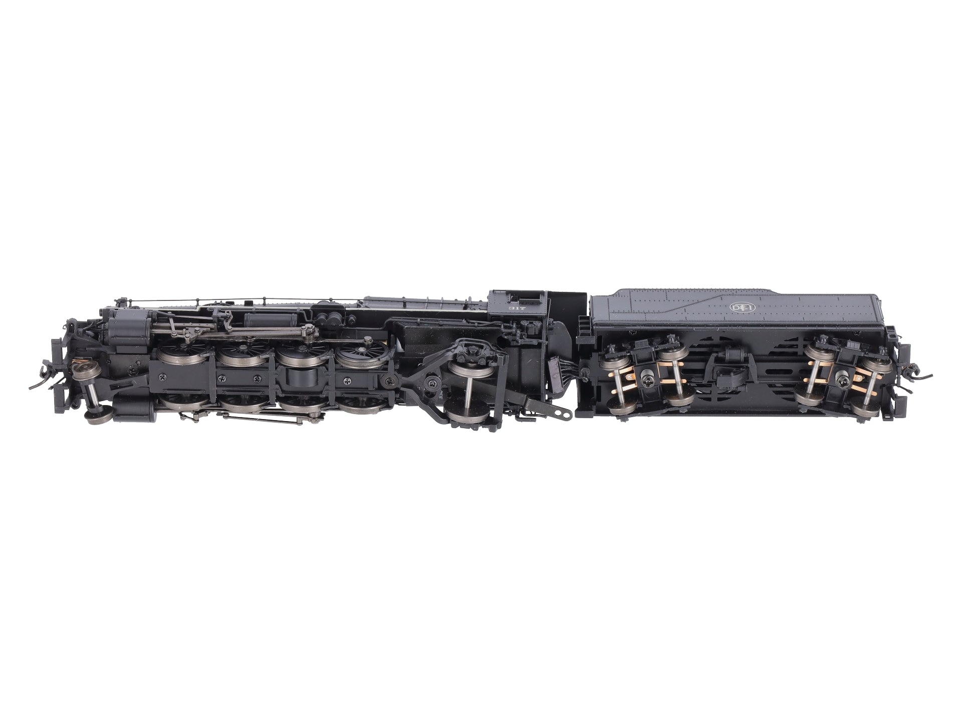 Broadway Limited 4048 HO DT&I 2-8-2 Steam Locomotive & Tender #317 DC/DCC