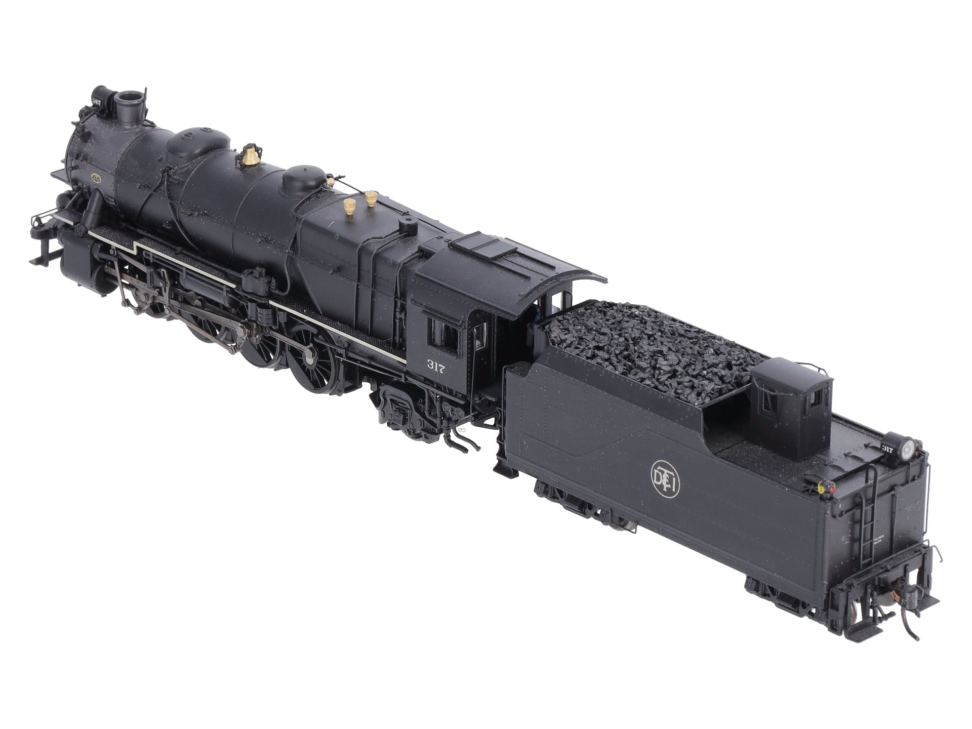 Broadway Limited 4048 HO DT&I 2-8-2 Steam Locomotive & Tender #317 DC/DCC