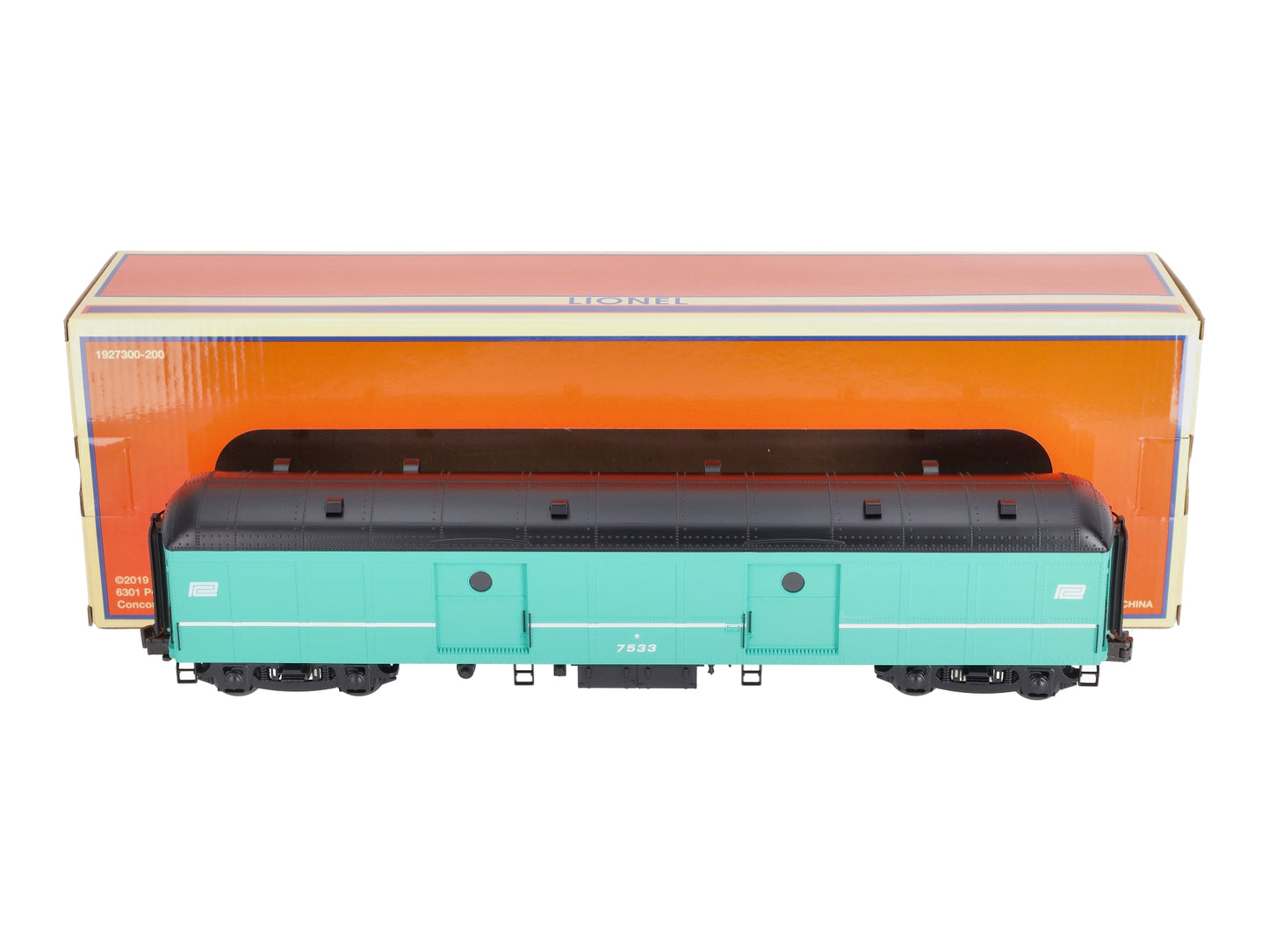 Lionel 1927251 O Penn Central B60 60' Baggage Car #7533