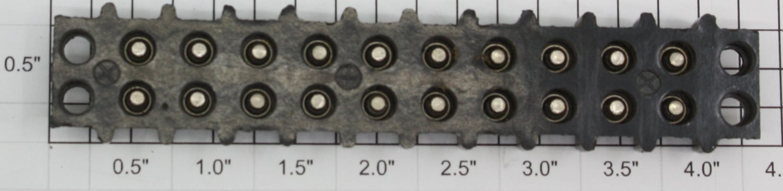 Acme 20-10 10-Position Dual Row Screw Terminal Electric Barrier Strip