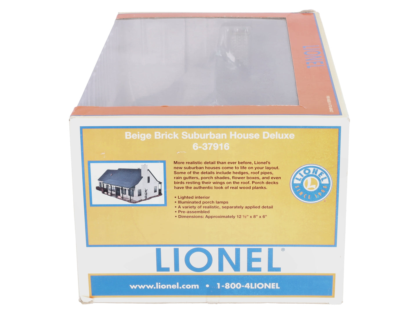 Lionel 6-37916 O Beige Brick Suburban House Deluxe