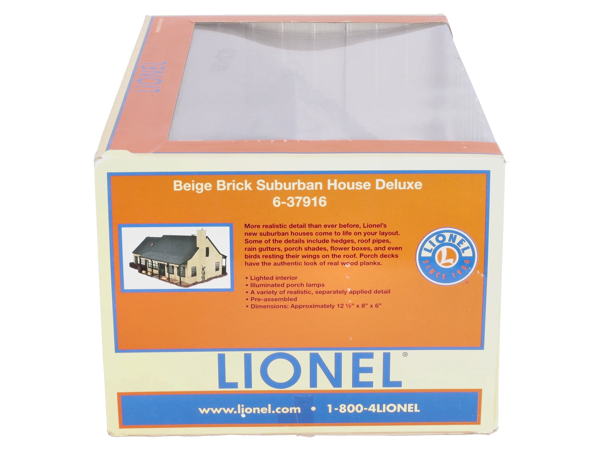 Lionel 6-37916 O Beige Brick Suburban House Deluxe