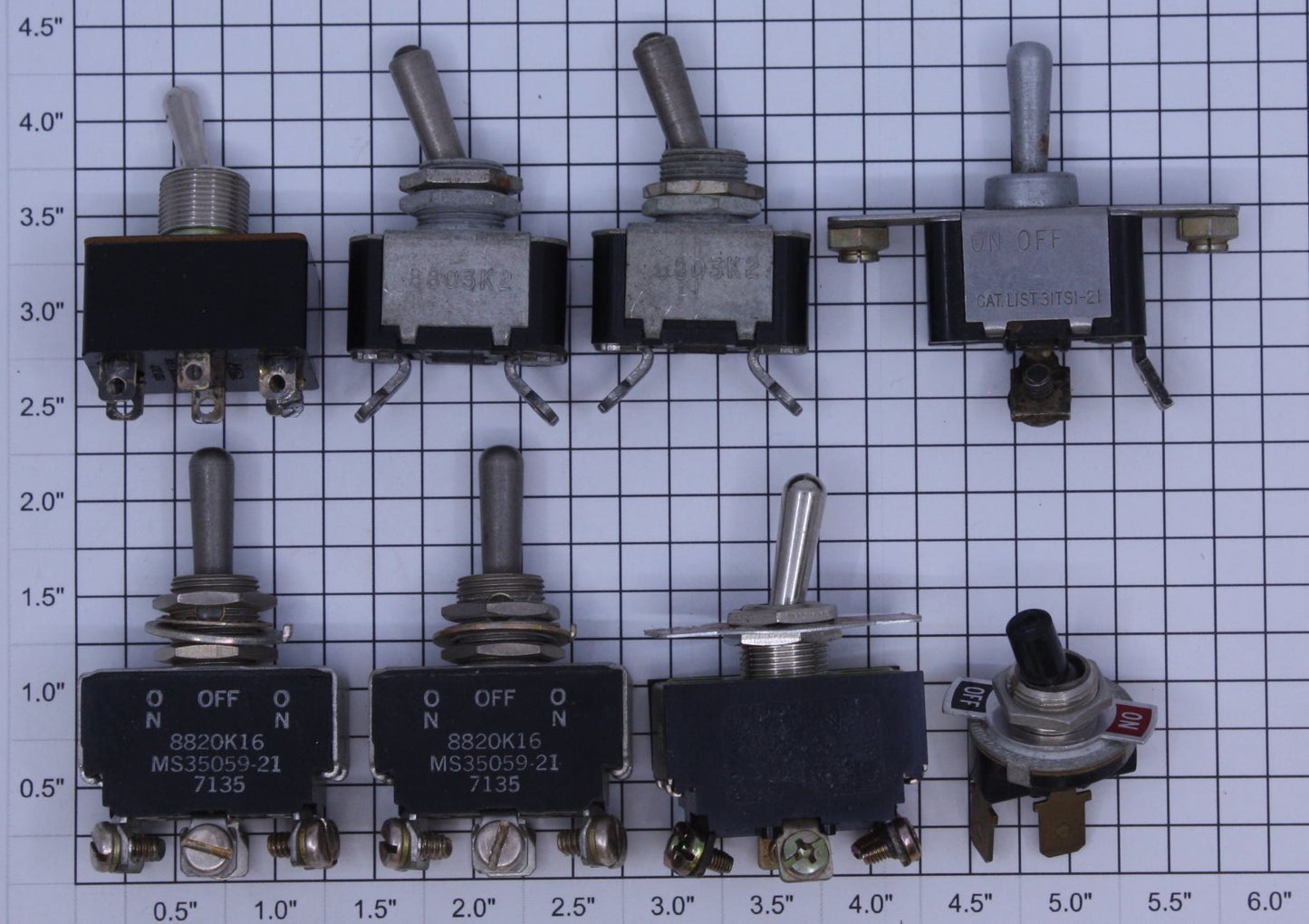 Acme 120758 Various Toggle Switch Assortment (Bag of 8)