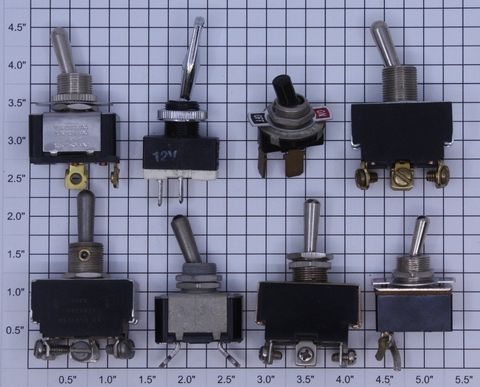 Acme 121058 Various Toggle Switch Assortment (Bag of 8)